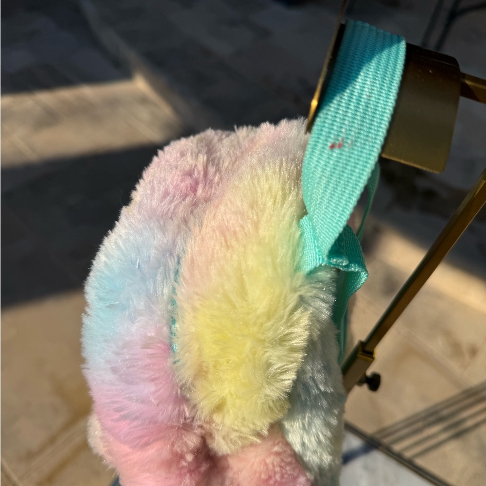 Pastel Tie-Dye Furry Backpack Hello Kitty - Picture 6 of 6